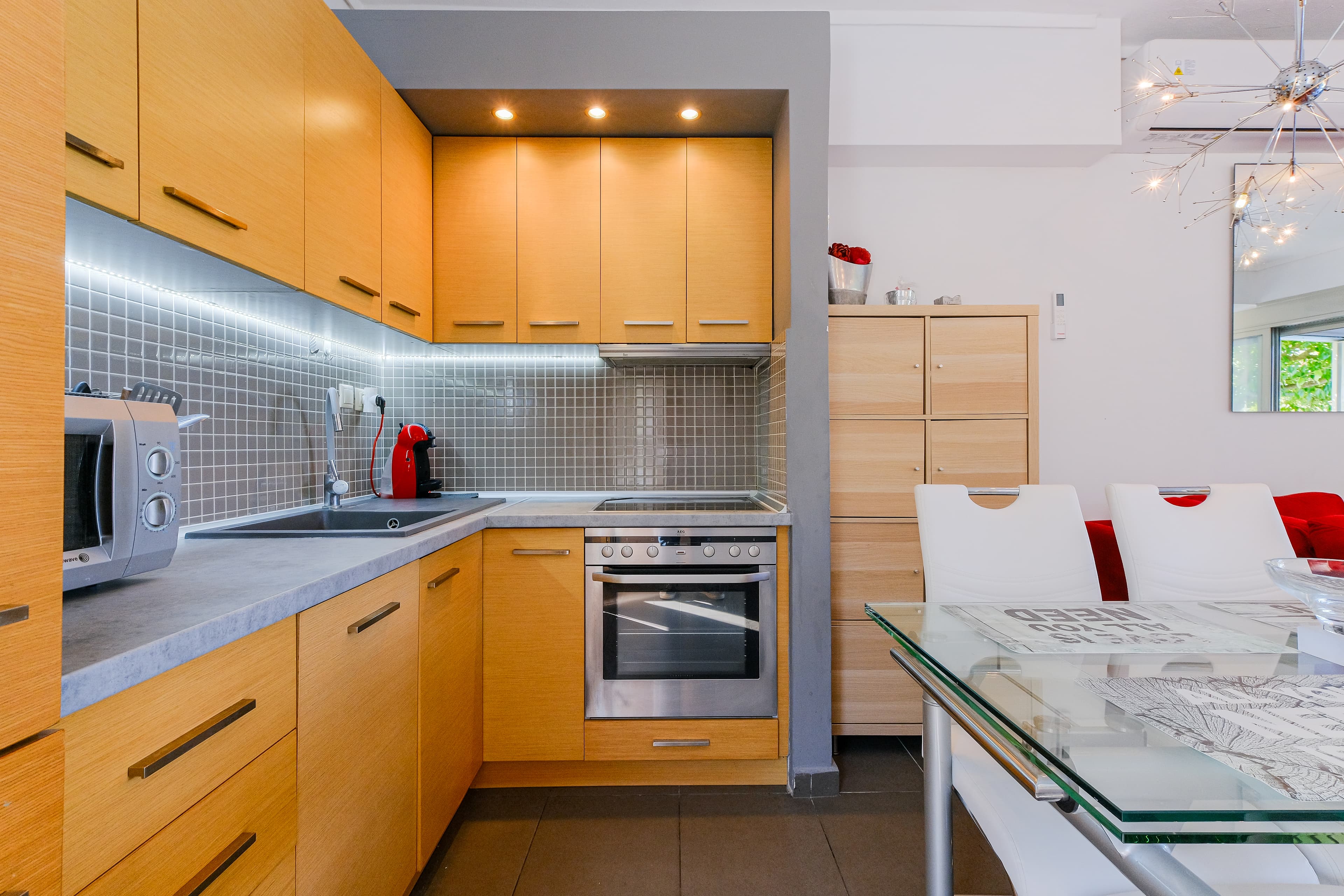 Modern fully equipped kitchen